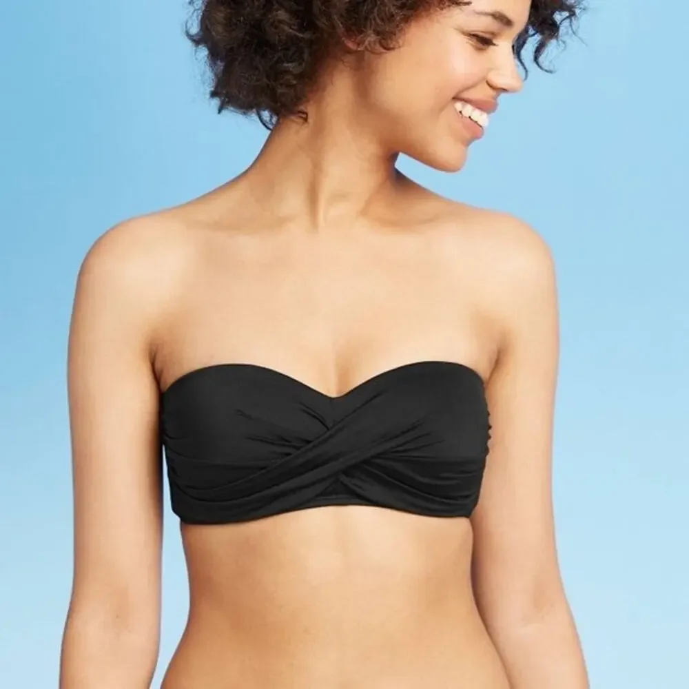 Mossimo Twist Bandeau Bikini Top Mint Green Size Large